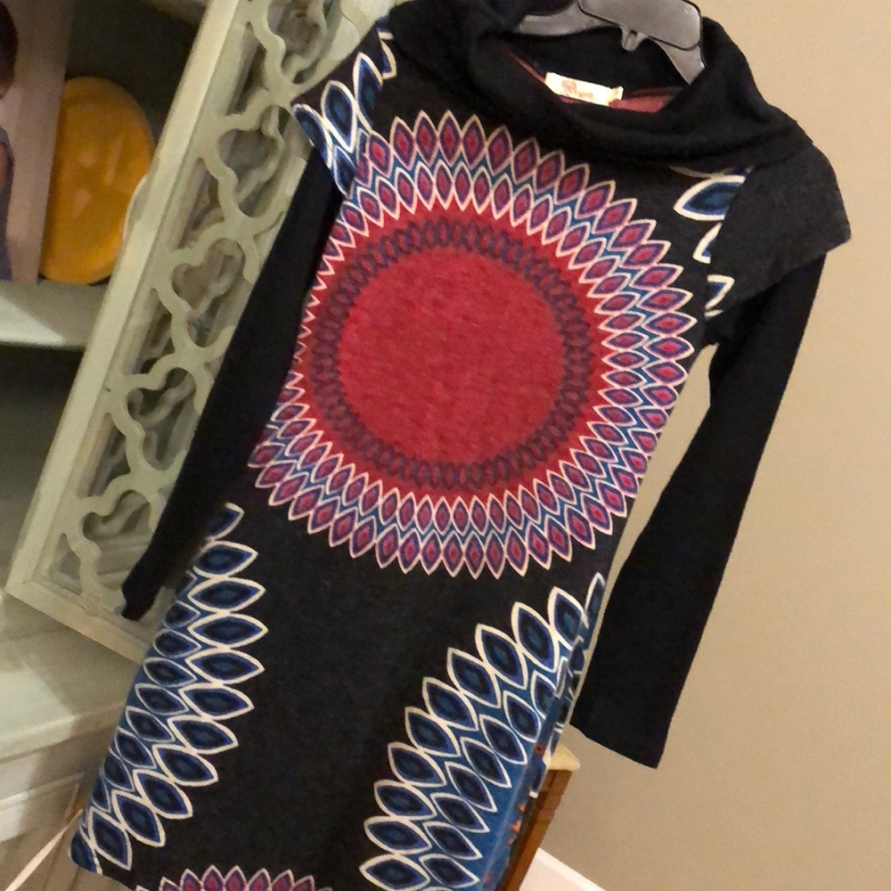 Sweater boutique dress! Fun colors!